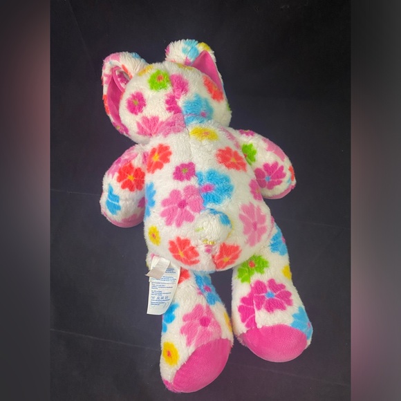 Build A Bear Blossom Bunny Rabbit Pastel Flowers BABW 16” Plush Stuffed Toy 2010 - Picture 2 of 9
